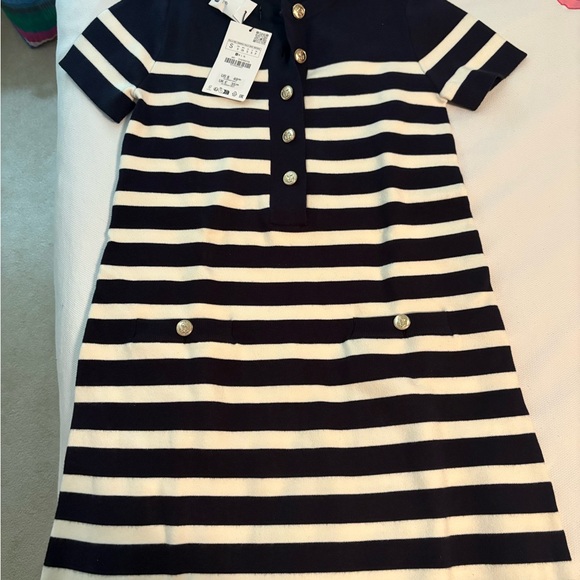 NWT Zara striped knit mini dress, small - Picture 2 of 7
